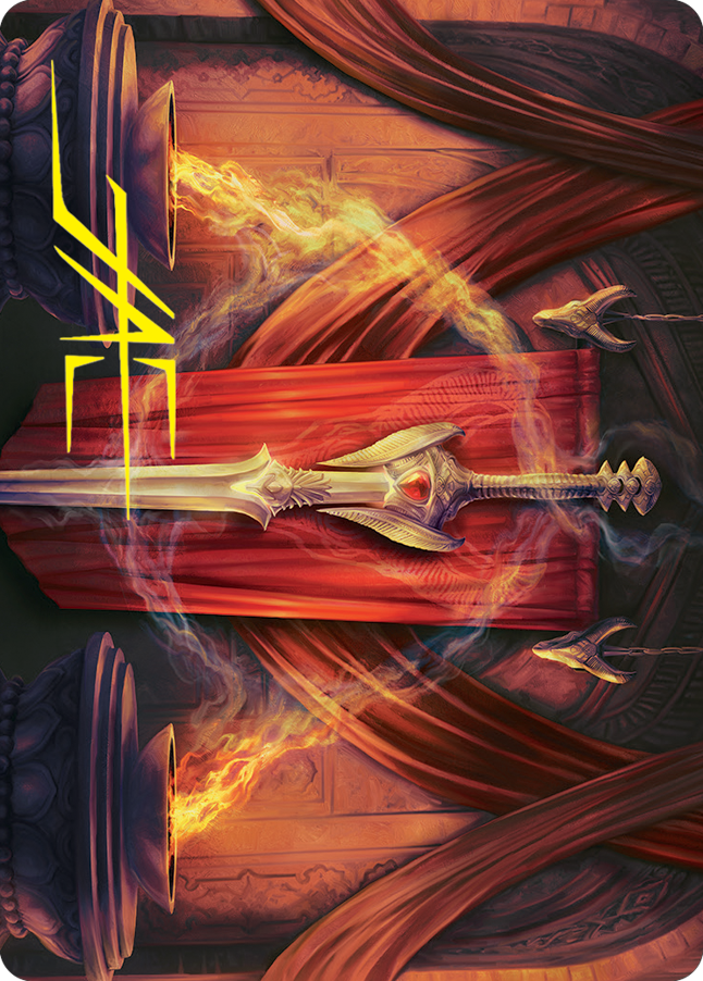 Ramosian Greatsword Art Card (Gold-Stamped Signature) [March of the Machine Art Series] Magic: The Gathering