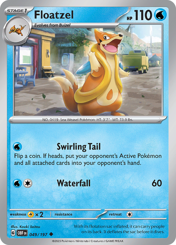 Floatzel (049/197) [Scarlet & Violet: Obsidian Flames] Pokémon
