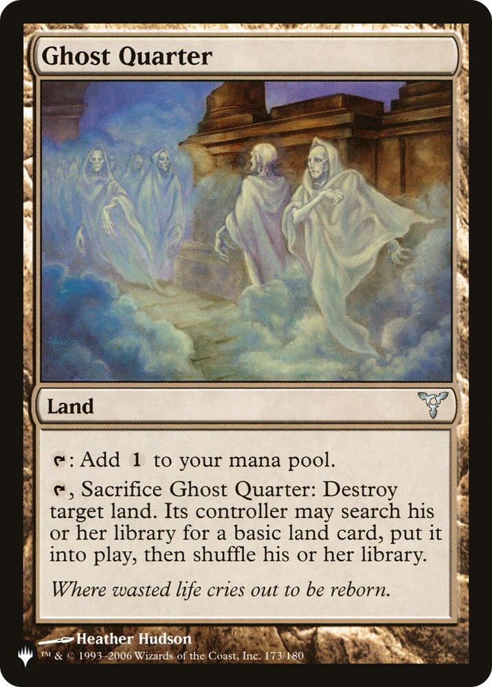 Ghost Quarter (DIS) [The List] Magic: The Gathering