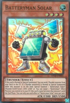 Batteryman Solar [OP10-EN005] Super Rare - Yugioh Cards For Your TCG Needs!