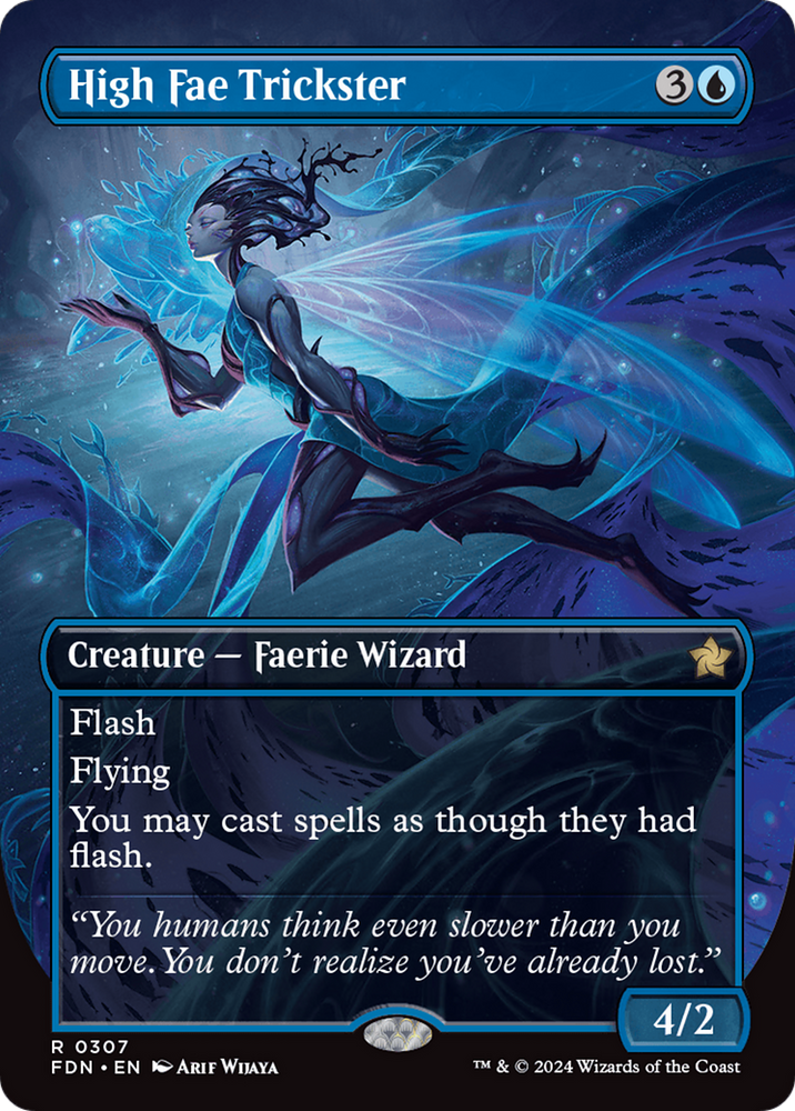 High Fae Trickster (Borderless) [Foundations] Magic: The Gathering