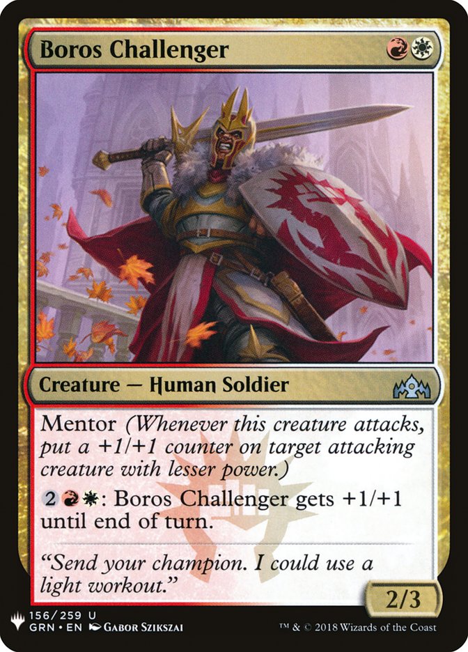 Boros Challenger [Mystery Booster] Magic: The Gathering