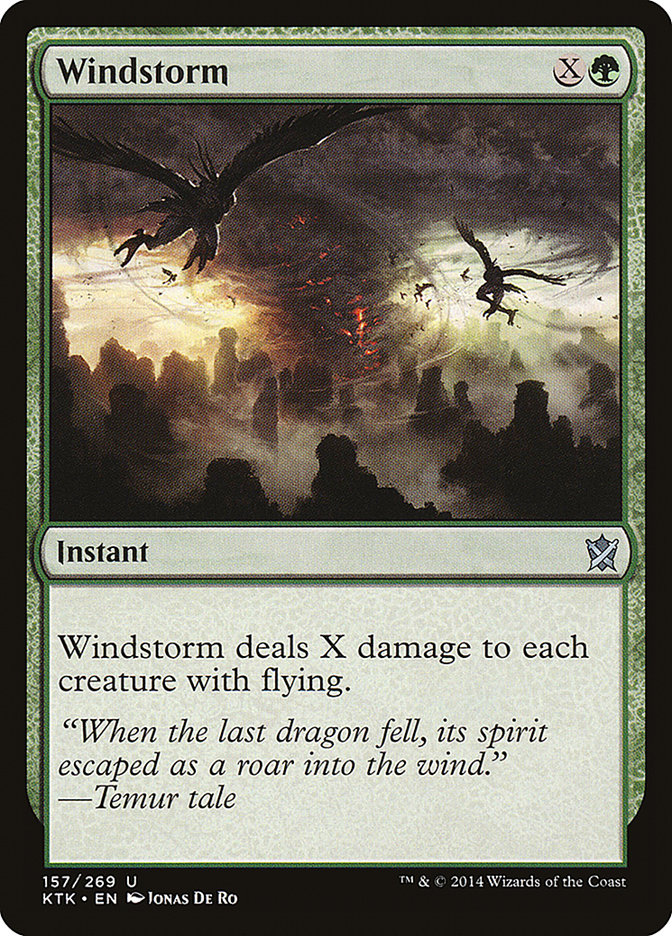 Windstorm [Khans of Tarkir] Magic: The Gathering