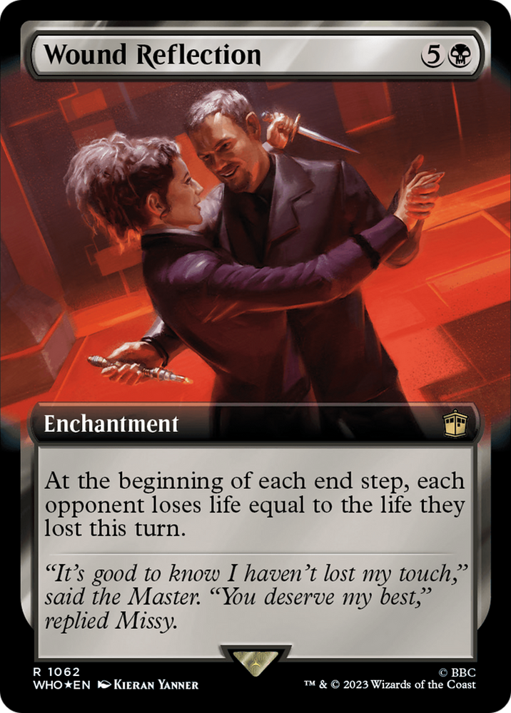 Wound Reflection (Extended Art) (Surge Foil) [Doctor Who] Magic: The Gathering