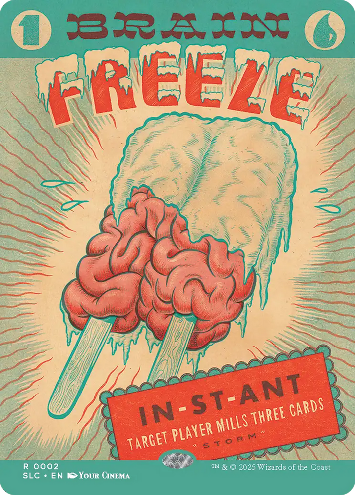 Brain Freeze [Secret Lair Countdown Kit] Magic: The Gathering