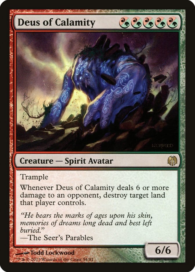 Deus of Calamity [Duel Decks: Heroes vs. Monsters] Magic: The Gathering