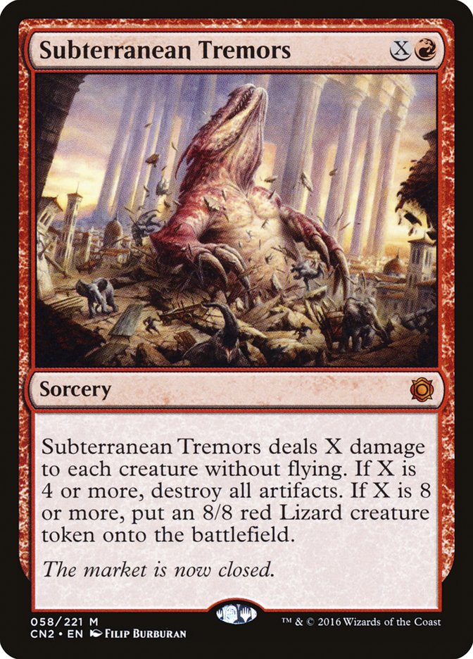 Subterranean Tremors [Conspiracy: Take the Crown] Magic: The Gathering