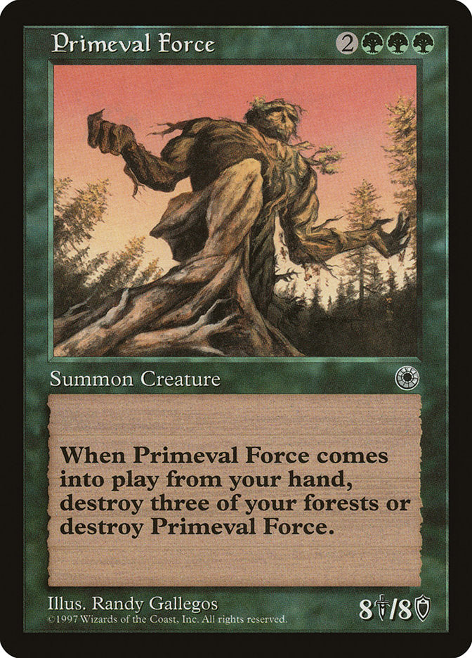 Primeval Force [Portal] Magic: The Gathering