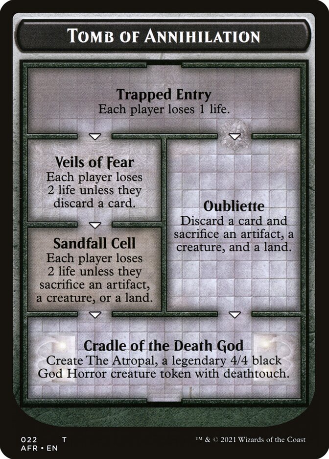 Tomb of Annihilation Token (Oversized) [Oversize Cards] Magic: The Gathering