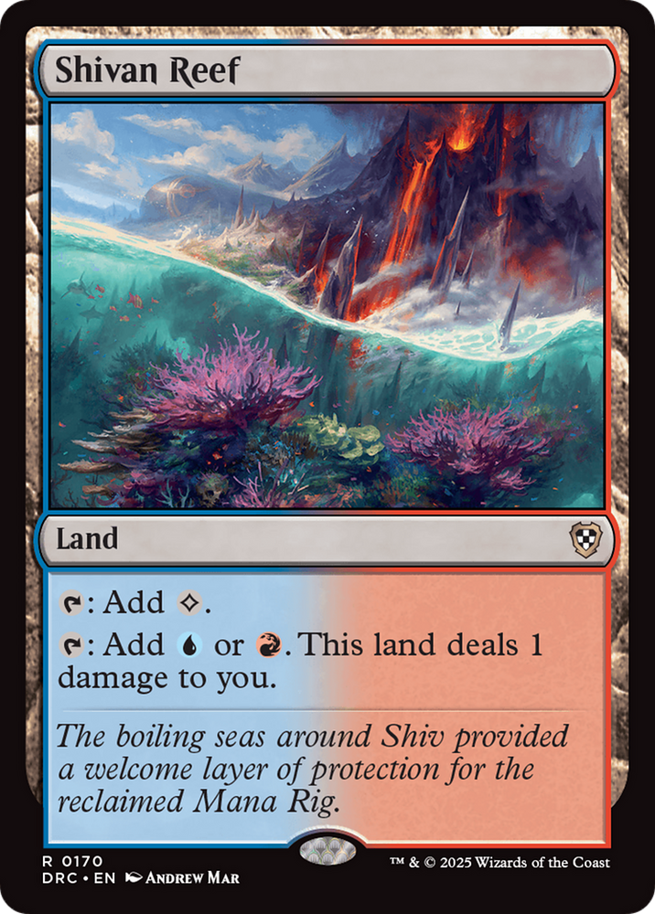 Shivan Reef [Aetherdrift Commander] Magic: The Gathering