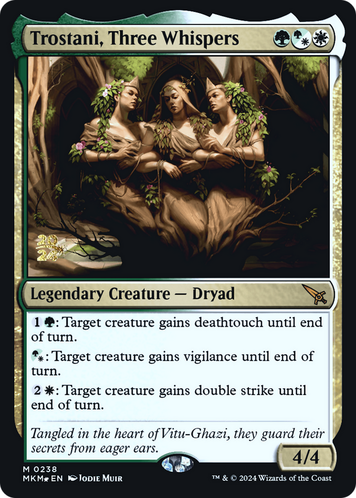Trostani, Three Whispers [Murders at Karlov Manor Prerelease Promos] Magic: The Gathering