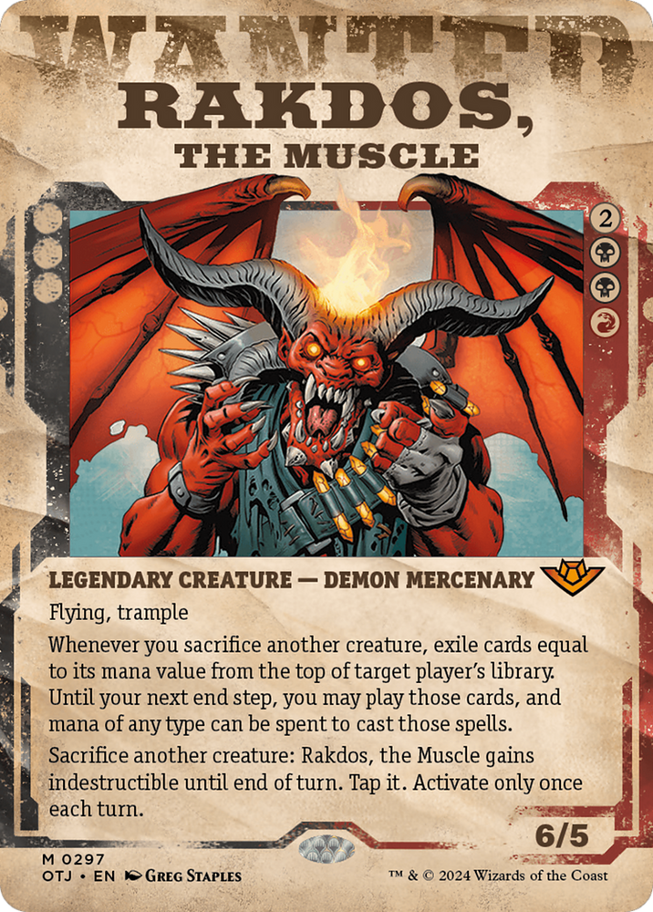 Rakdos, the Muscle (Showcase) [Outlaws of Thunder Junction] Magic: The Gathering