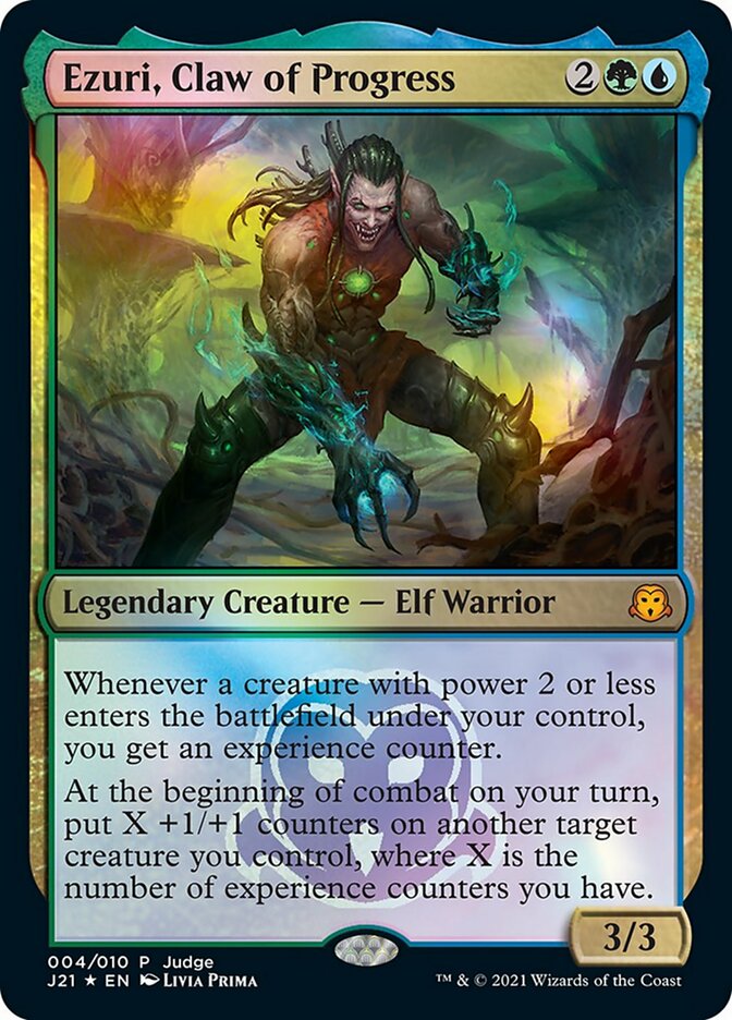 Ezuri, Claw of Progress [Judge Gift Cards 2021] Magic: The Gathering