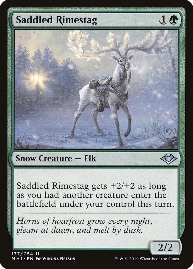 Saddled Rimestag [Modern Horizons] Magic: The Gathering