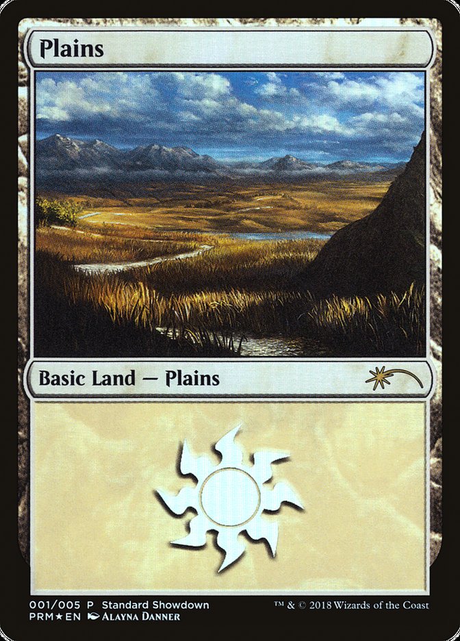 Plains (Alayna Danner) [Standard Showdown Promos] Magic: The Gathering