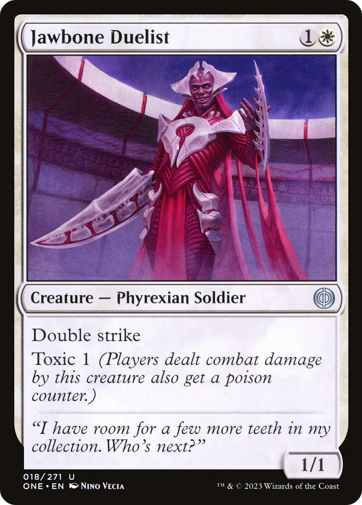 Jawbone Duelist [Phyrexia: All Will Be One] Magic: The Gathering