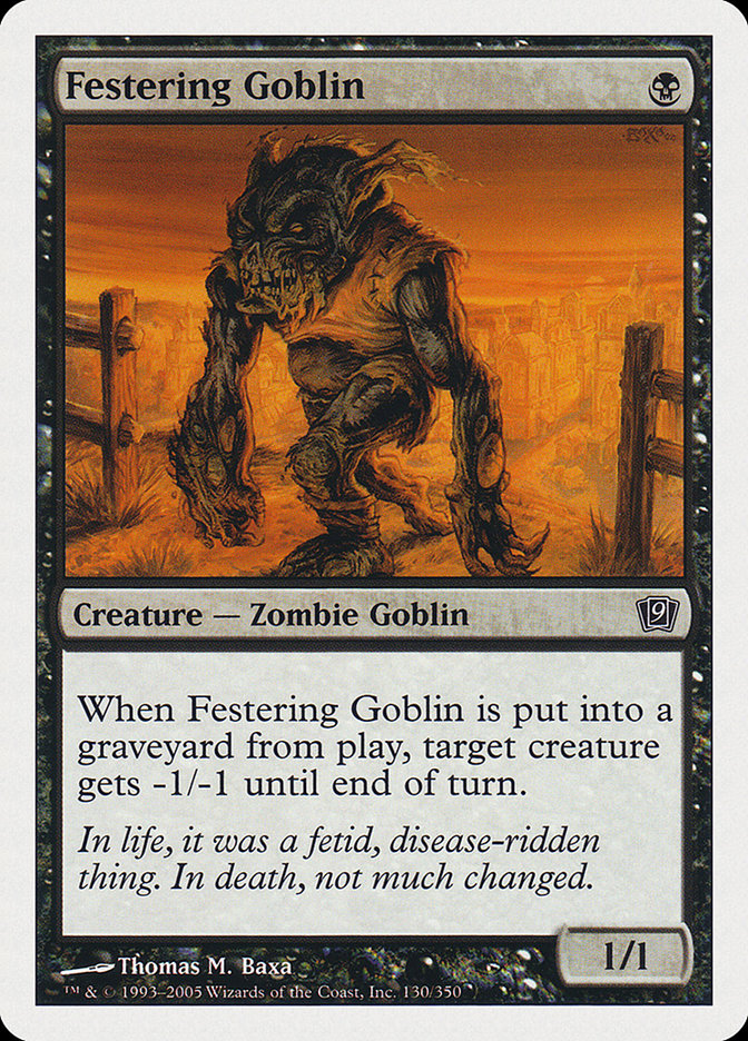 Festering Goblin [Ninth Edition] Magic: The Gathering