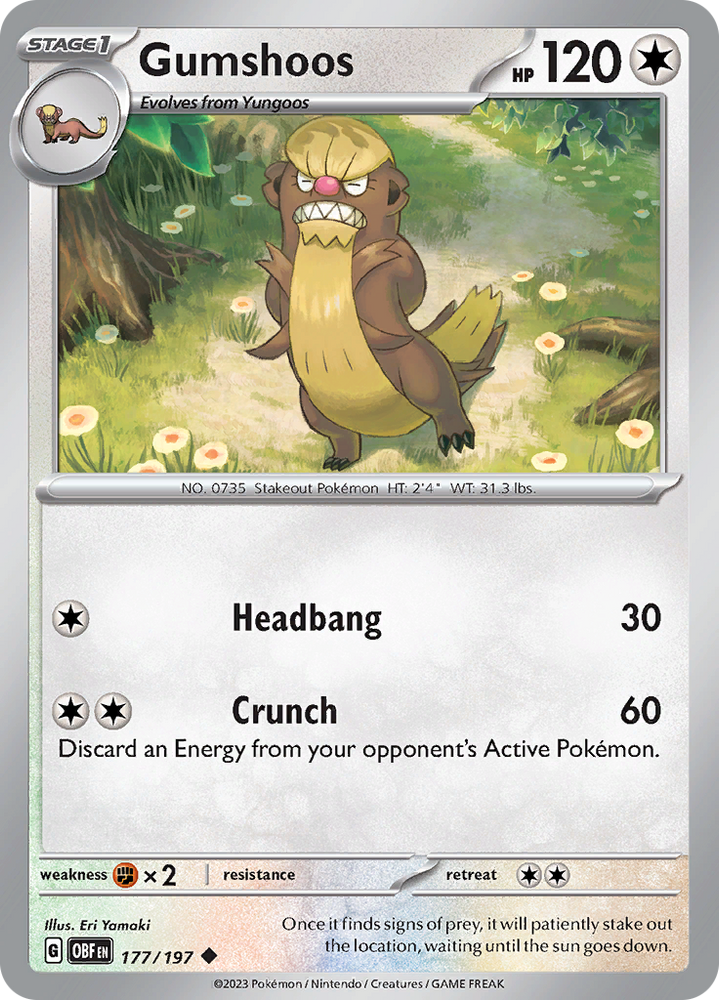 Gumshoos (177/197) [Scarlet & Violet: Obsidian Flames] Pokémon