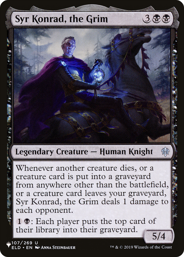 Syr Konrad, the Grim [The List] Magic: The Gathering