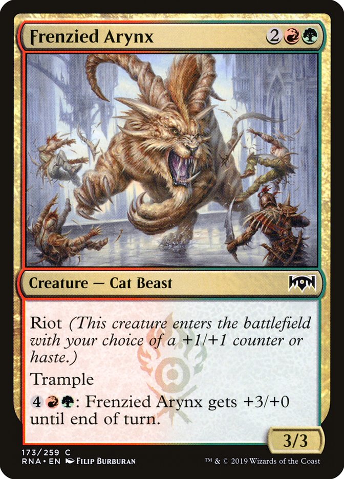 Frenzied Arynx [Ravnica Allegiance] Magic: The Gathering