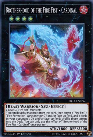 Brotherhood of the Fire Fist - Cardinal [FIGA-EN026] Super Rare - Yugioh Cards For Your TCG Needs!