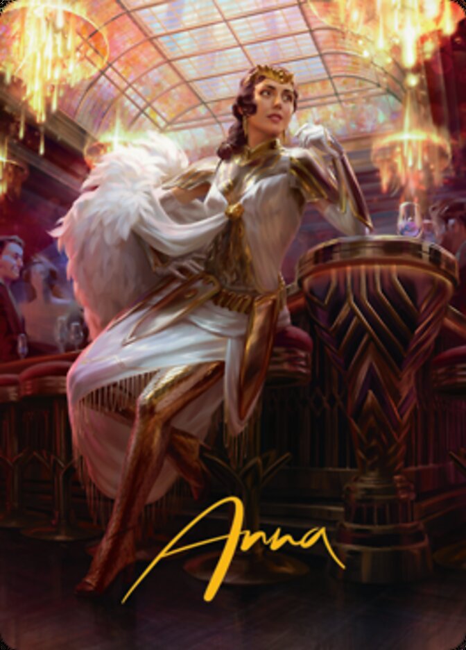 Elspeth Resplendent 1 Art Card (Gold-Stamped Signature) [Streets of New Capenna Art Series] Magic: The Gathering