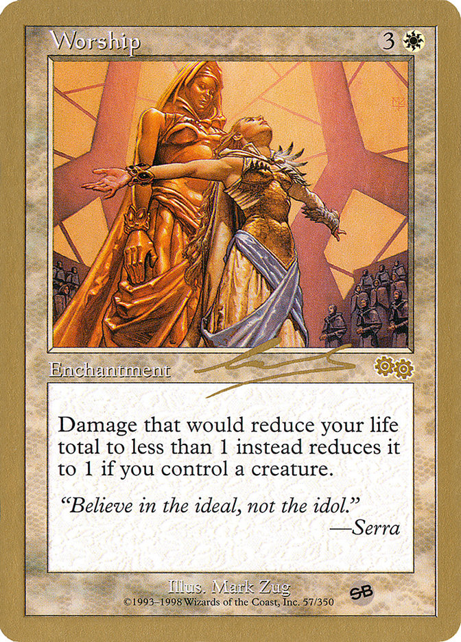Worship (Nicolas Labarre) (SB) [World Championship Decks 2000] Magic: The Gathering