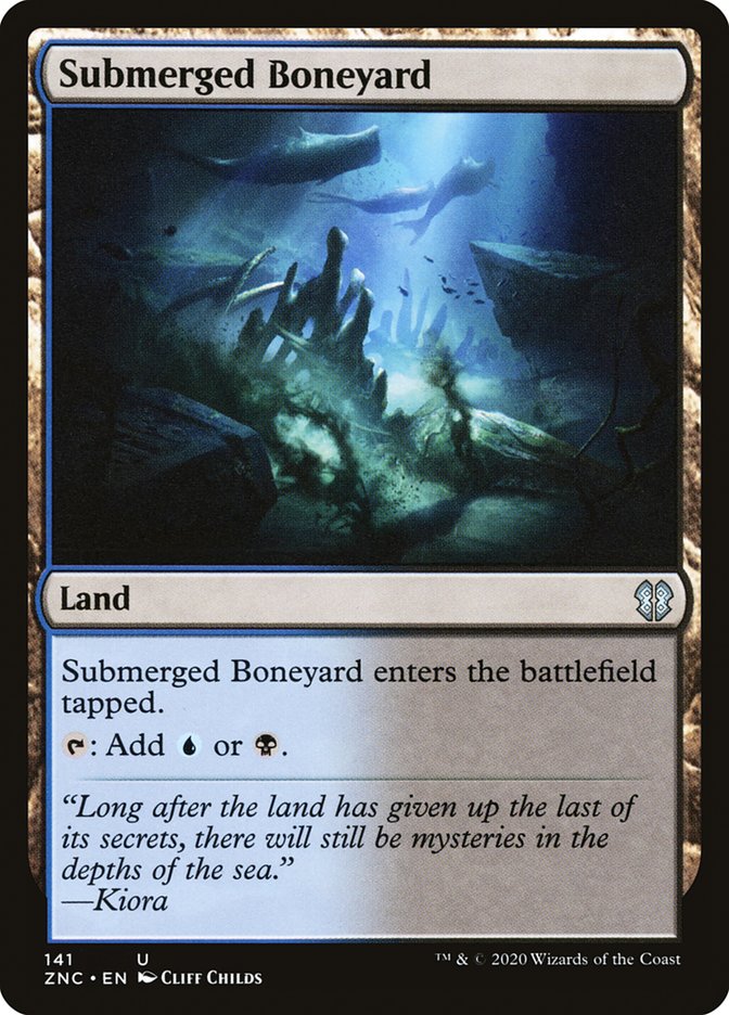 Submerged Boneyard [Zendikar Rising Commander] Magic: The Gathering