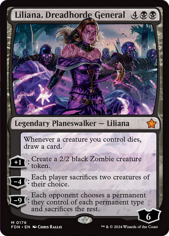 Liliana, Dreadhorde General [Foundations] Magic: The Gathering