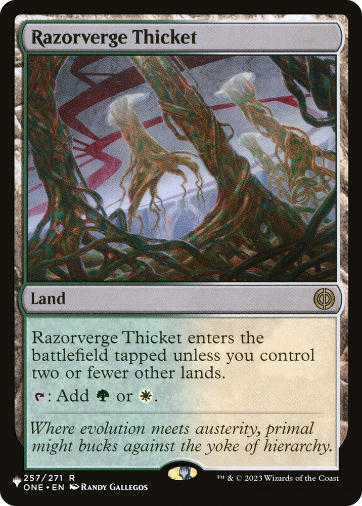 Razorverge Thicket [The List] Magic: The Gathering