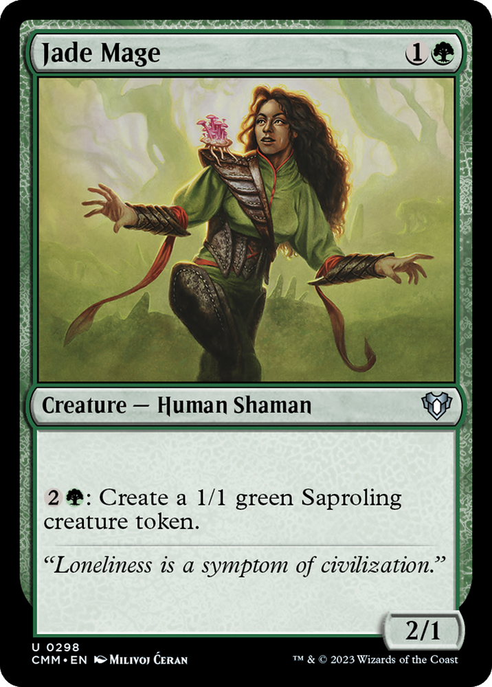 Jade Mage [Commander Masters] Magic: The Gathering