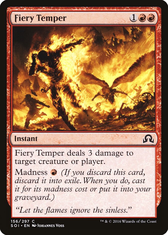 Fiery Temper [Shadows over Innistrad] Magic: The Gathering