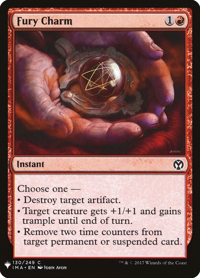Fury Charm [Mystery Booster] Magic: The Gathering