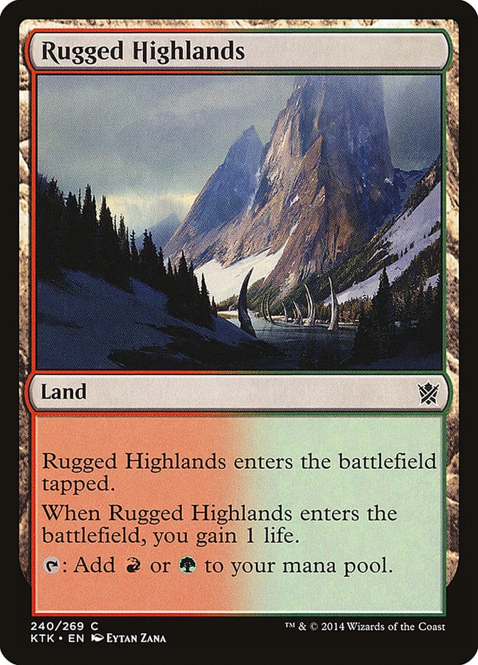 Rugged Highlands [Khans of Tarkir] Magic: The Gathering