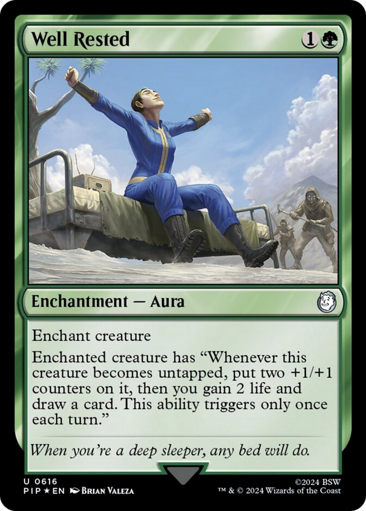 Well Rested (Surge Foil) [Fallout] Magic: The Gathering