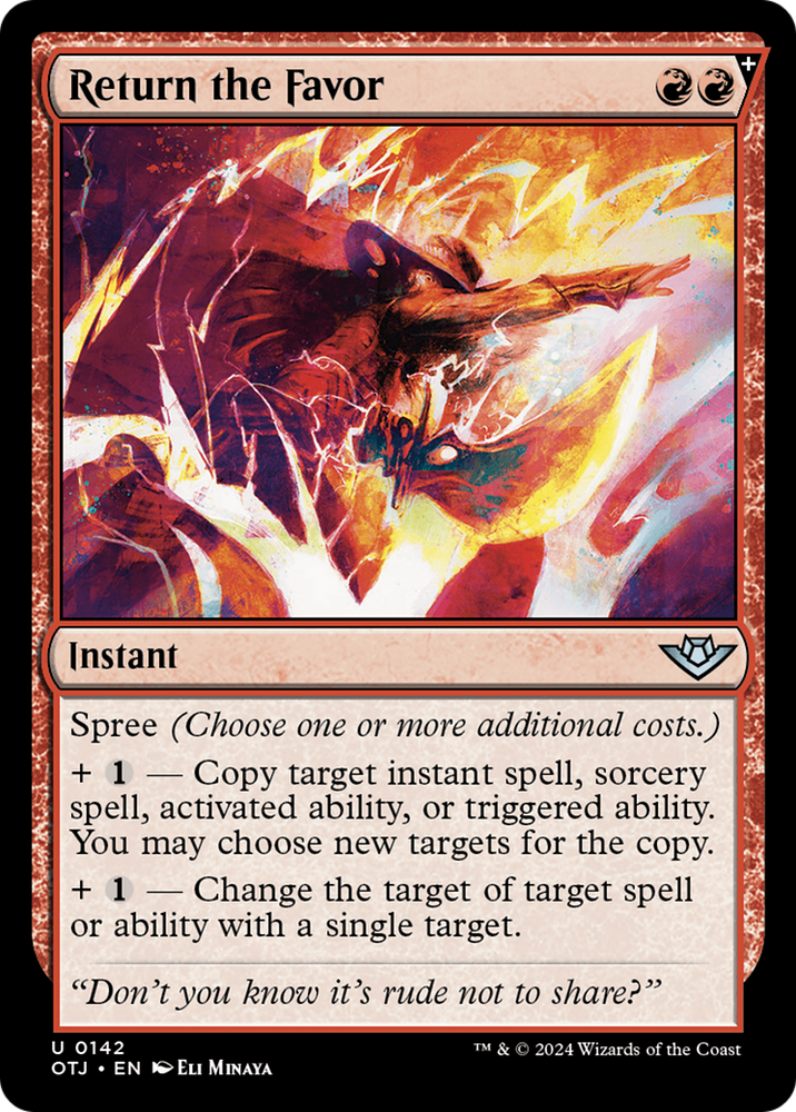 Return the Favor [Outlaws of Thunder Junction] Magic: The Gathering