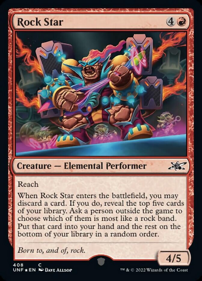 Rock Star (Galaxy Foil) [Unfinity] Magic: The Gathering