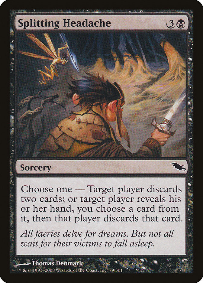Splitting Headache [Shadowmoor] Magic: The Gathering