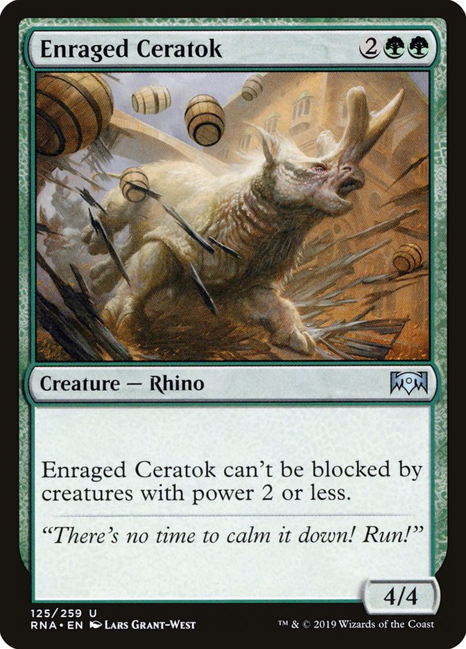 Enraged Ceratok [Ravnica Allegiance] Magic: The Gathering