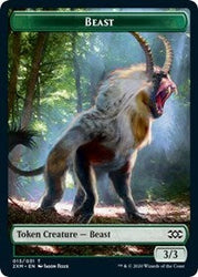 Beast // Thopter (026) Double-Sided Token [Double Masters Tokens] Magic: The Gathering