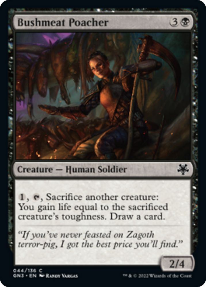 Bushmeat Poacher [Game Night: Free-for-All] Magic: The Gathering