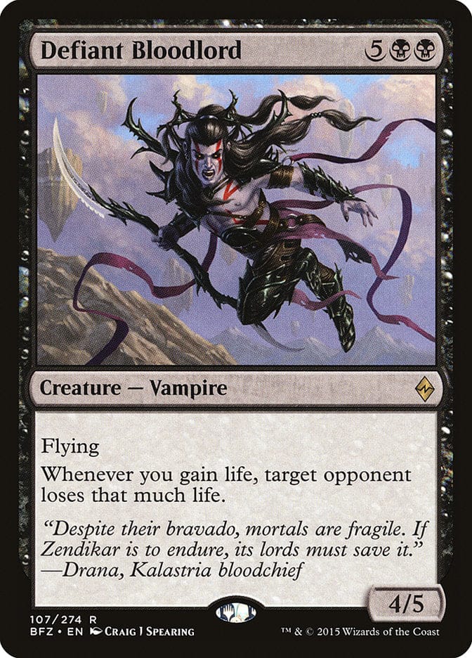 Defiant Bloodlord [Battle for Zendikar] Magic: The Gathering