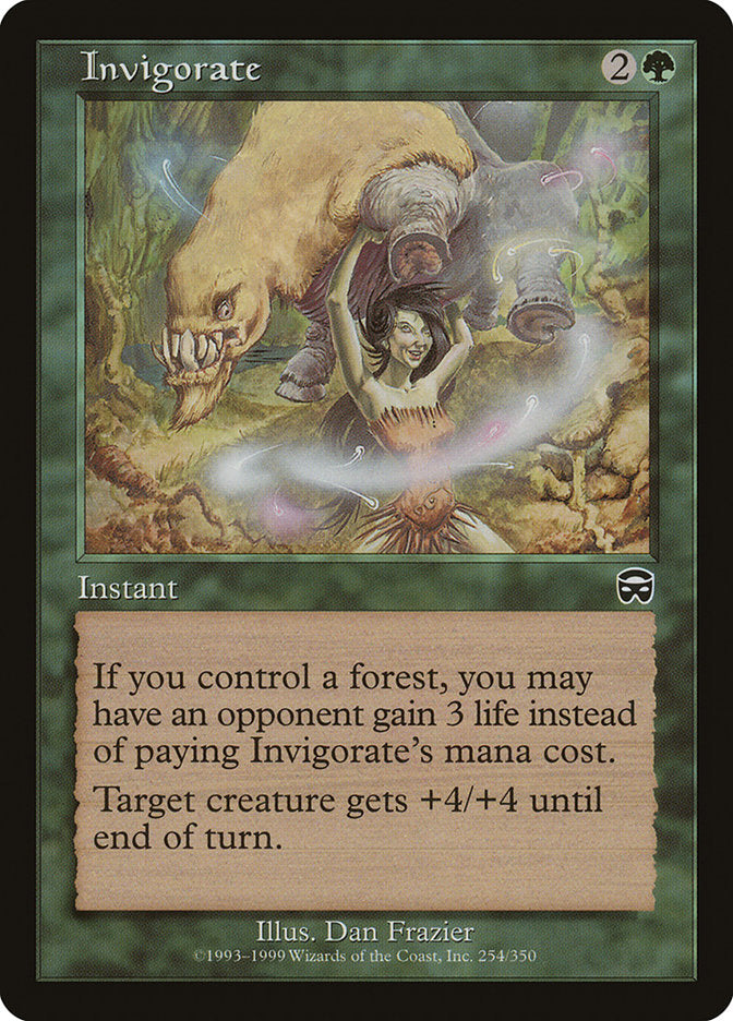 Invigorate [Mercadian Masques] Magic: The Gathering