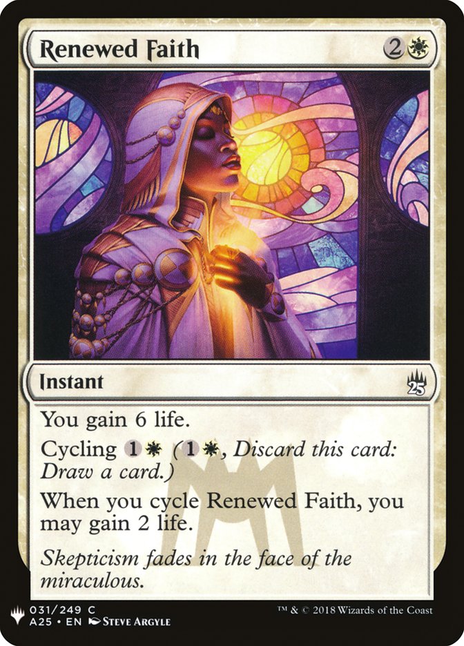 Renewed Faith [Mystery Booster] Magic: The Gathering