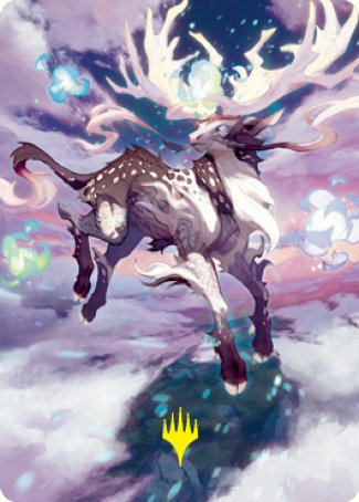 Hinata, Dawn-Crowned Art Card (Gold-Stamped Signature) [Kamigawa: Neon Dynasty Art Series] Magic: The Gathering