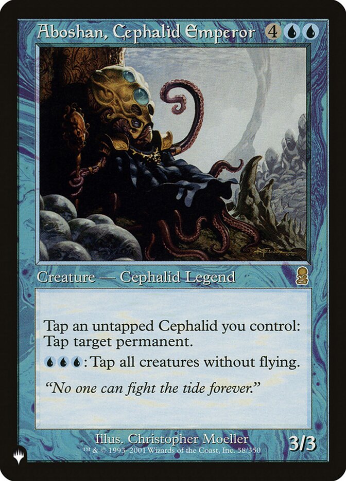 Aboshan, Cephalid Emperor [The List] Magic: The Gathering