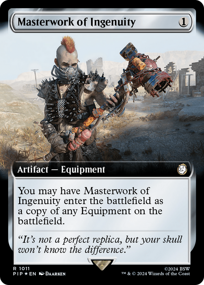 Masterwork of Ingenuity (Extended Art) (Surge Foil) [Fallout] Magic: The Gathering