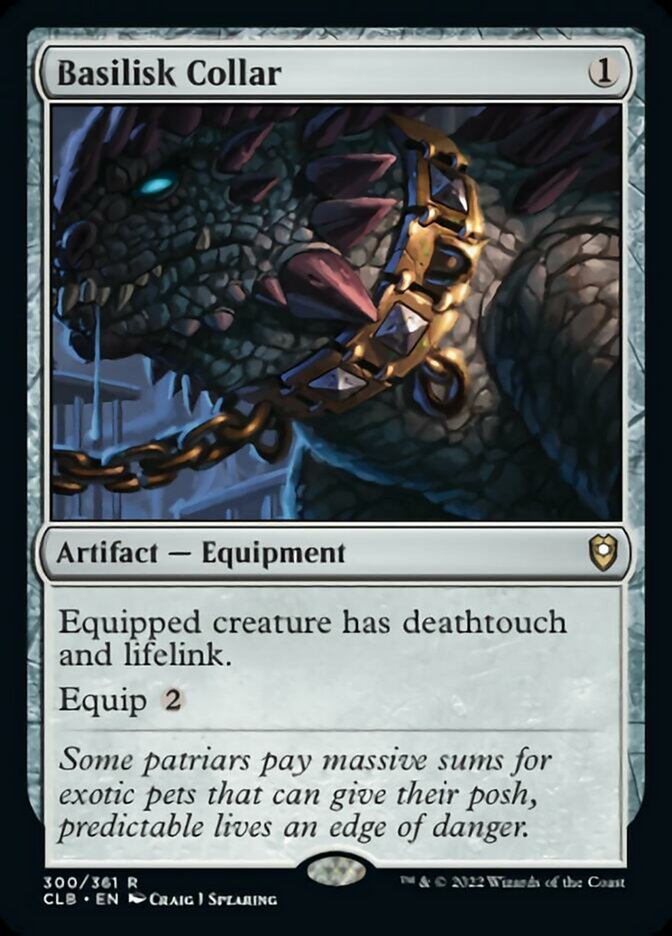 Basilisk Collar [Commander Legends: Battle for Baldur's Gate] Magic: The Gathering