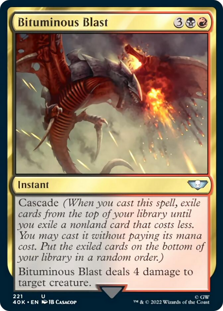 Bituminous Blast [Warhammer 40,000] Magic: The Gathering