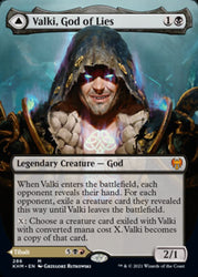 Valki, God of Lies // Tibalt, Cosmic Impostor (Borderless) [Kaldheim] Magic: The Gathering